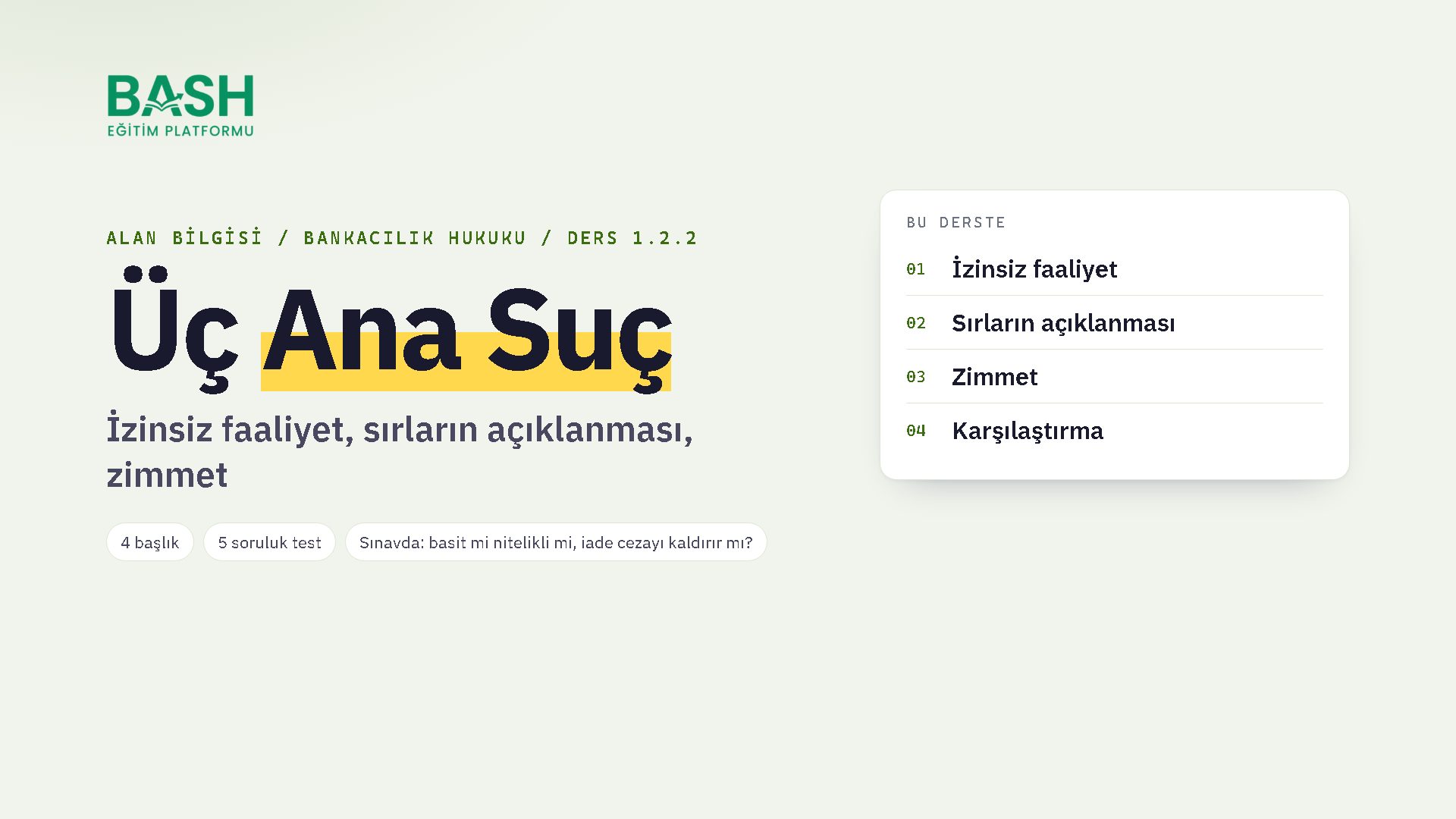 Üç Ana Suç (m.150, m.159, m.160) ders videosu kapağı