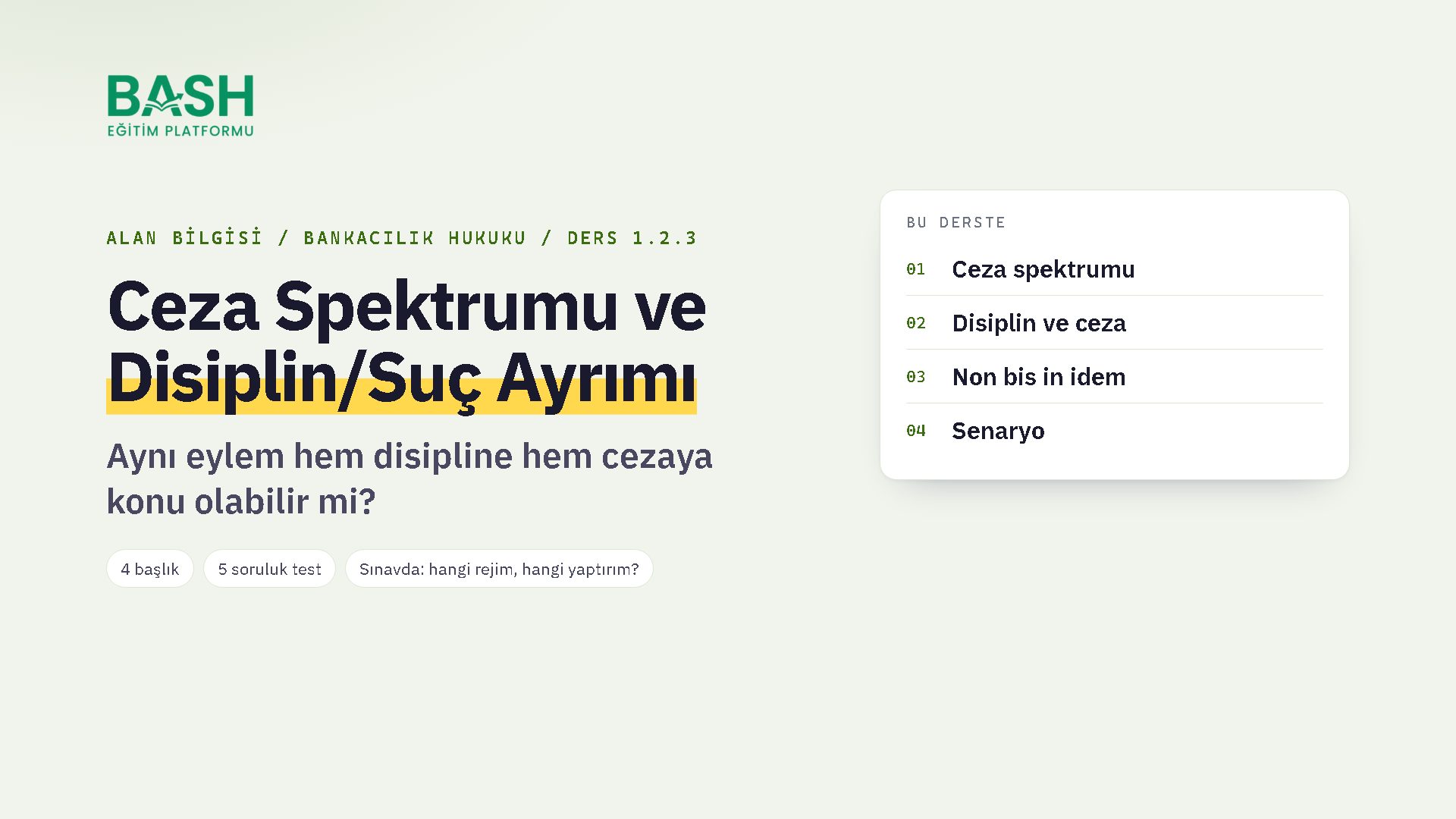 Ceza Spektrumu ve Disiplin/Suç Ayrımı ders videosu kapağı