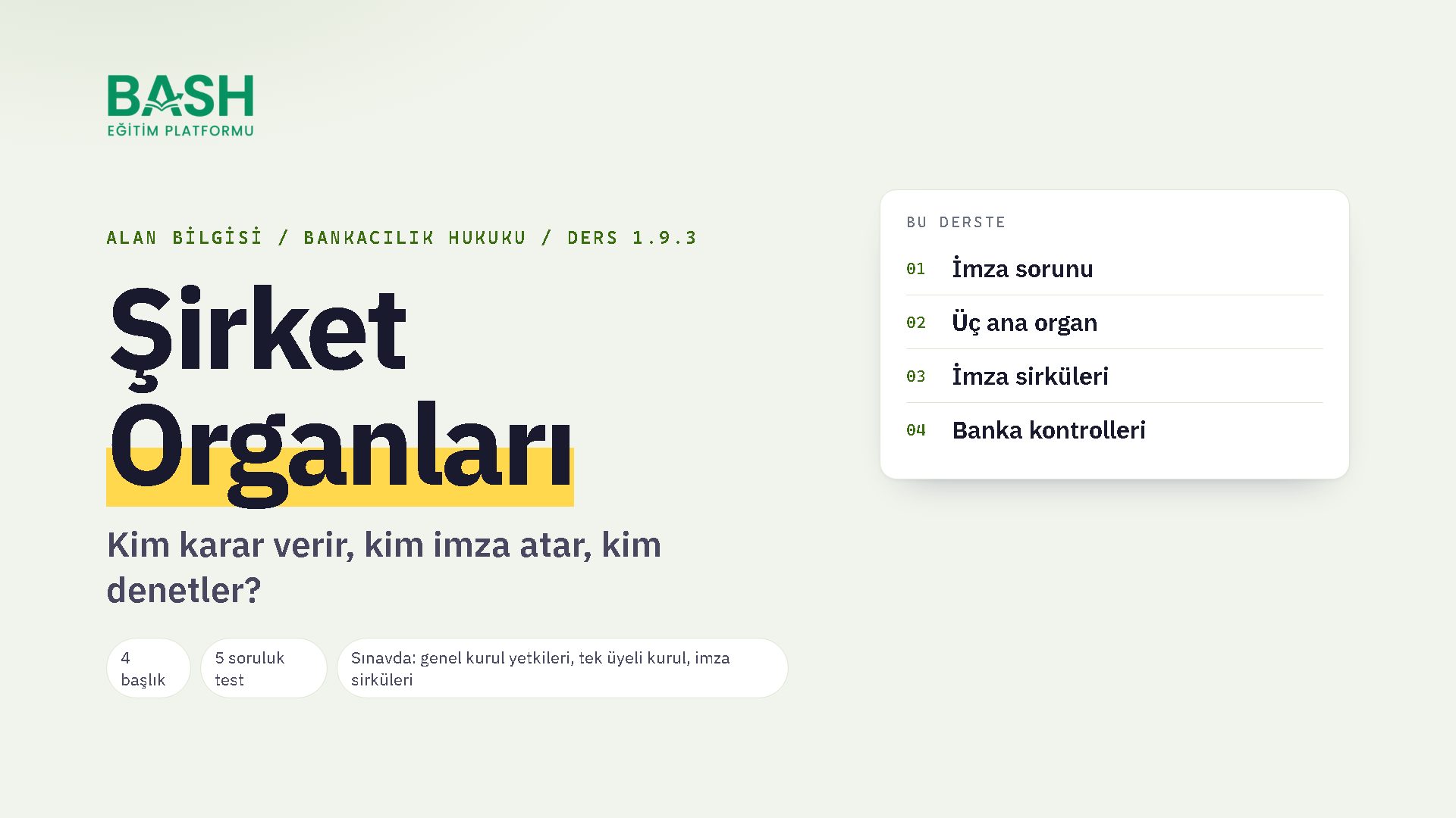 Şirket Organları ders videosu kapağı