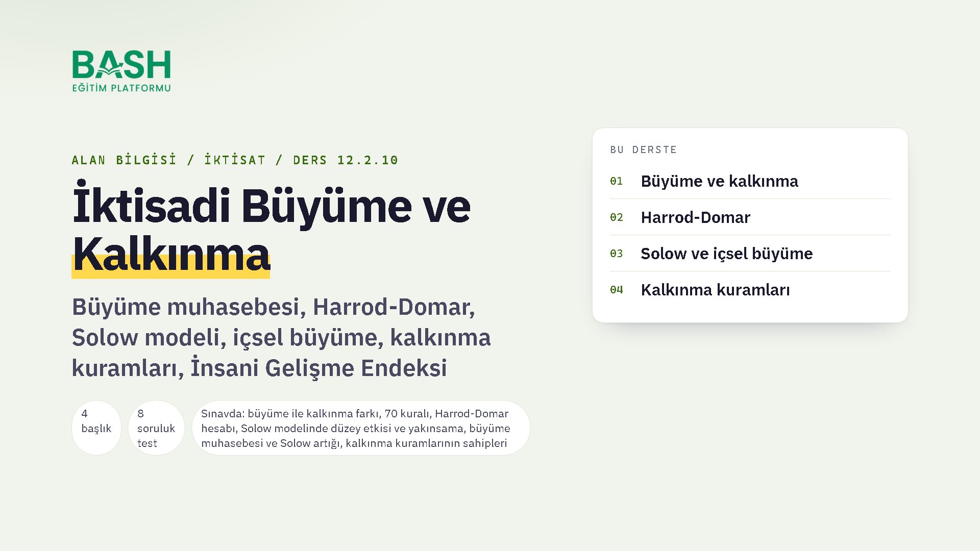 İktisadi Büyüme ve Kalkınma ders videosu kapağı