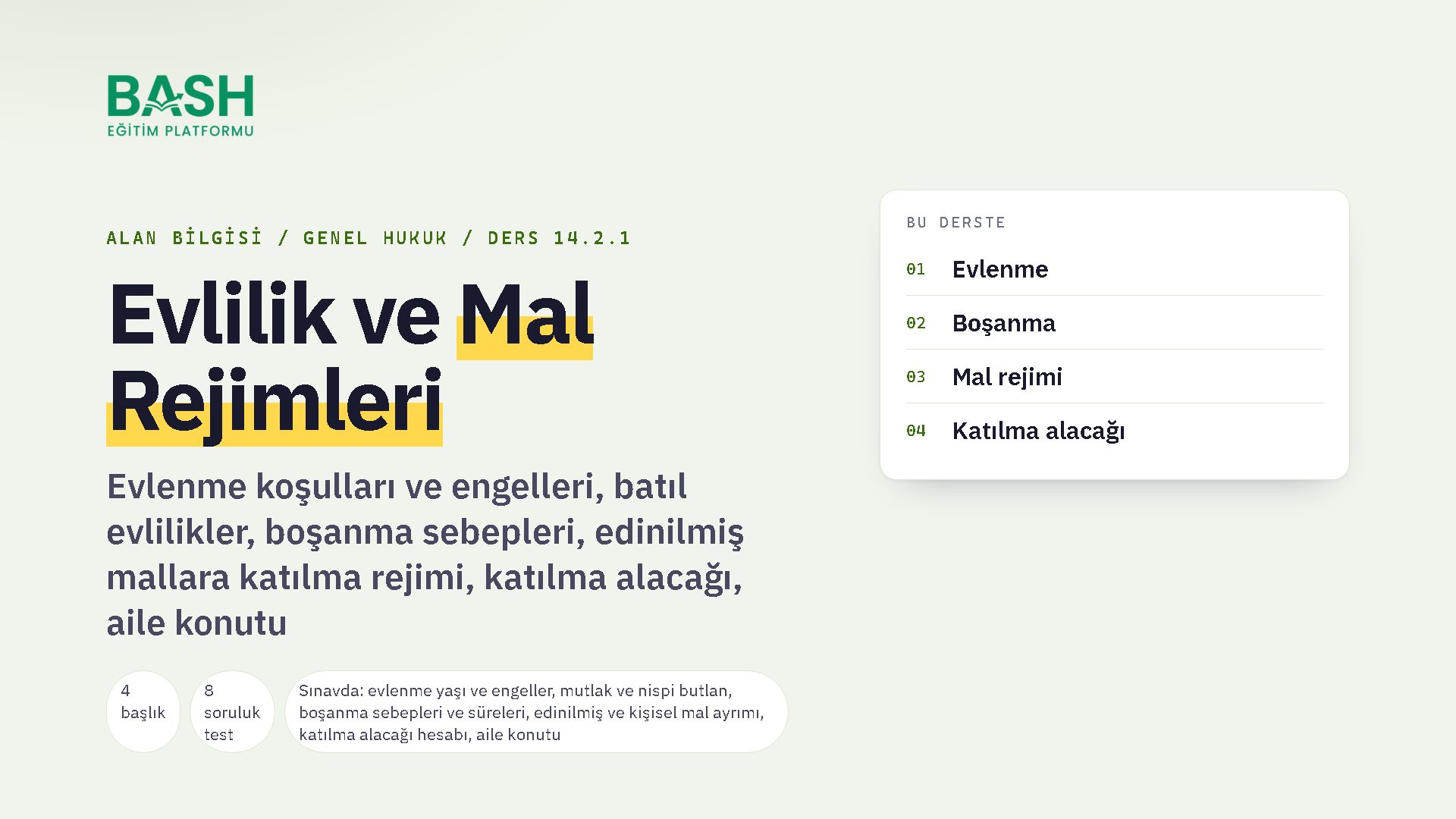 Evlilik ve Mal Rejimleri ders videosu kapağı