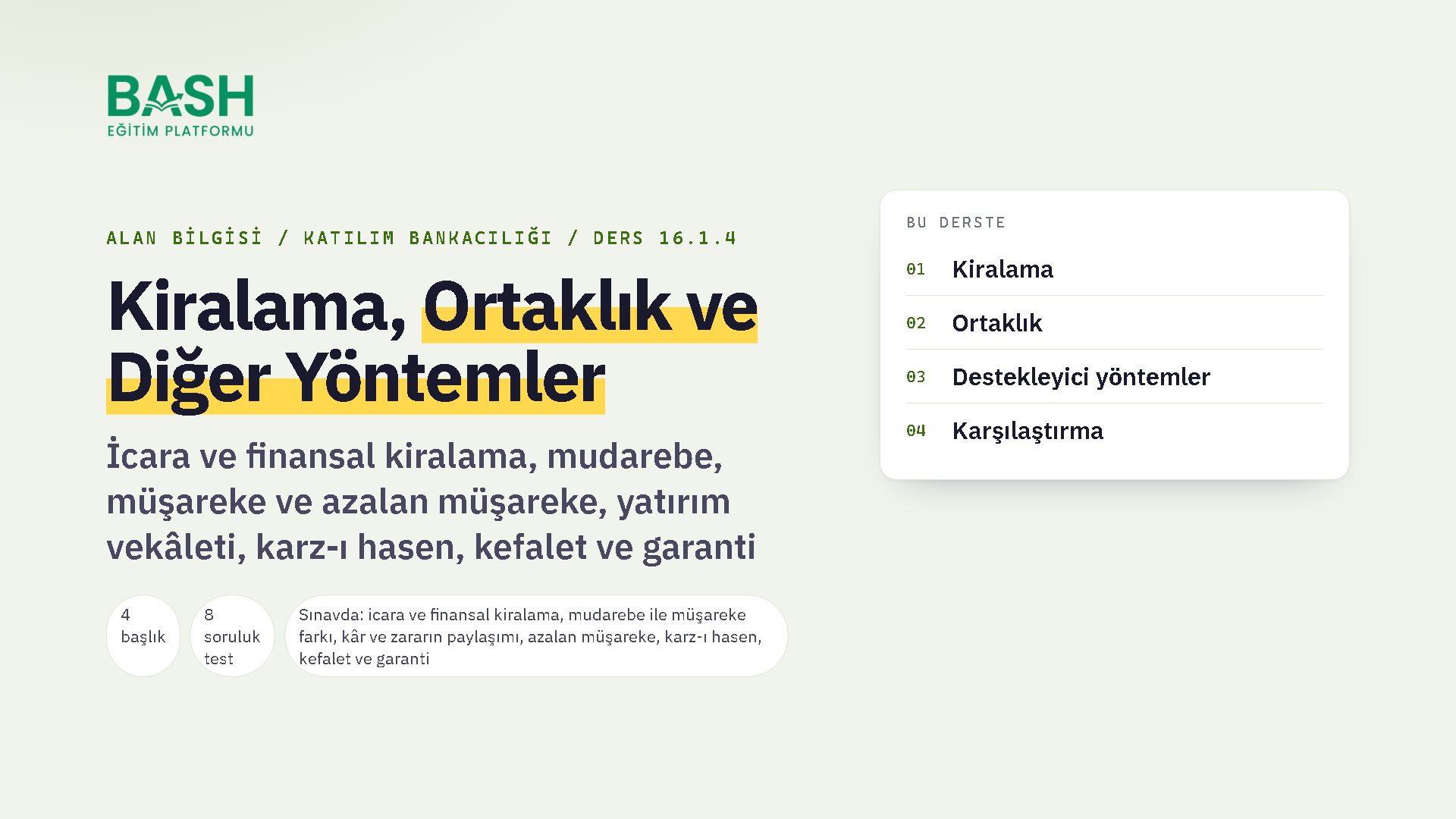 Fon Kullandırma: Kiralama, Ortaklık ve Diğer Yöntemler ders videosu kapağı