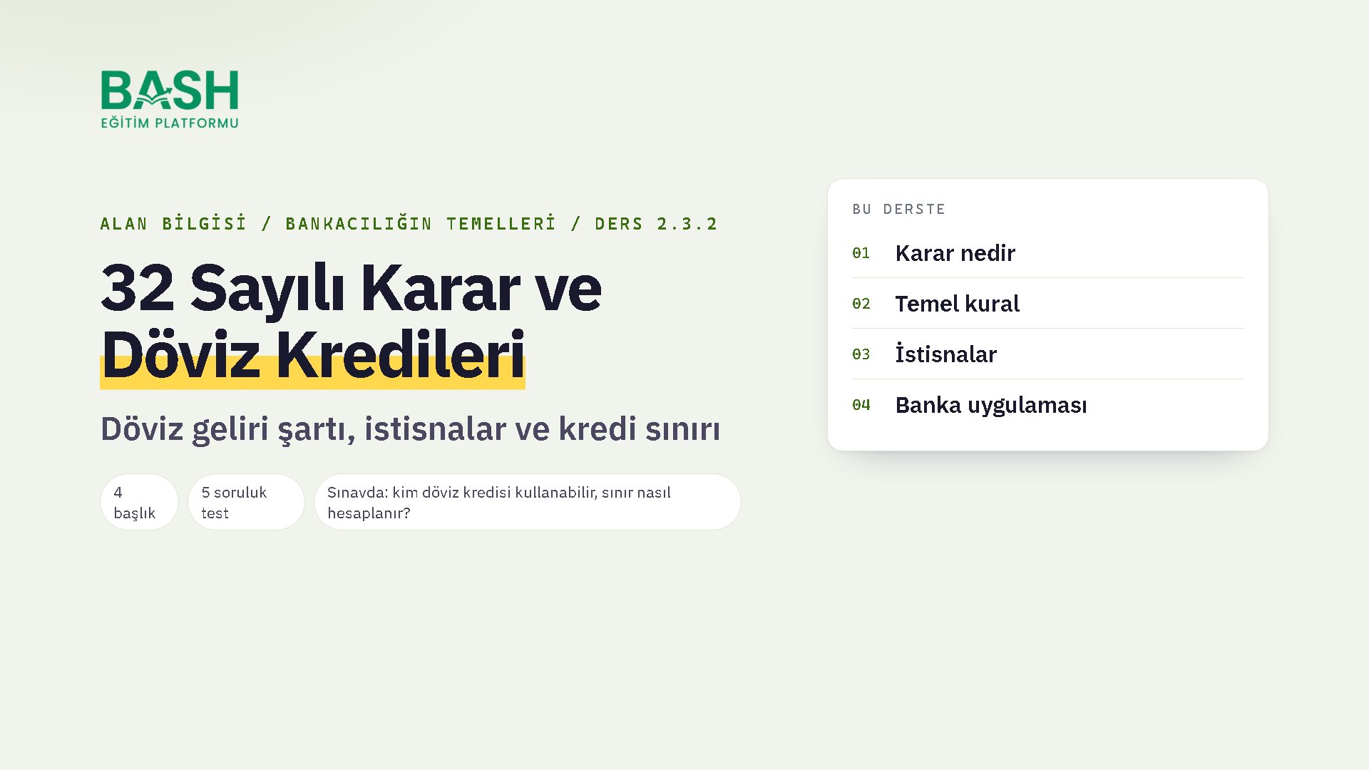 32 Sayılı Karar & Döviz Kredileri ders videosu kapağı