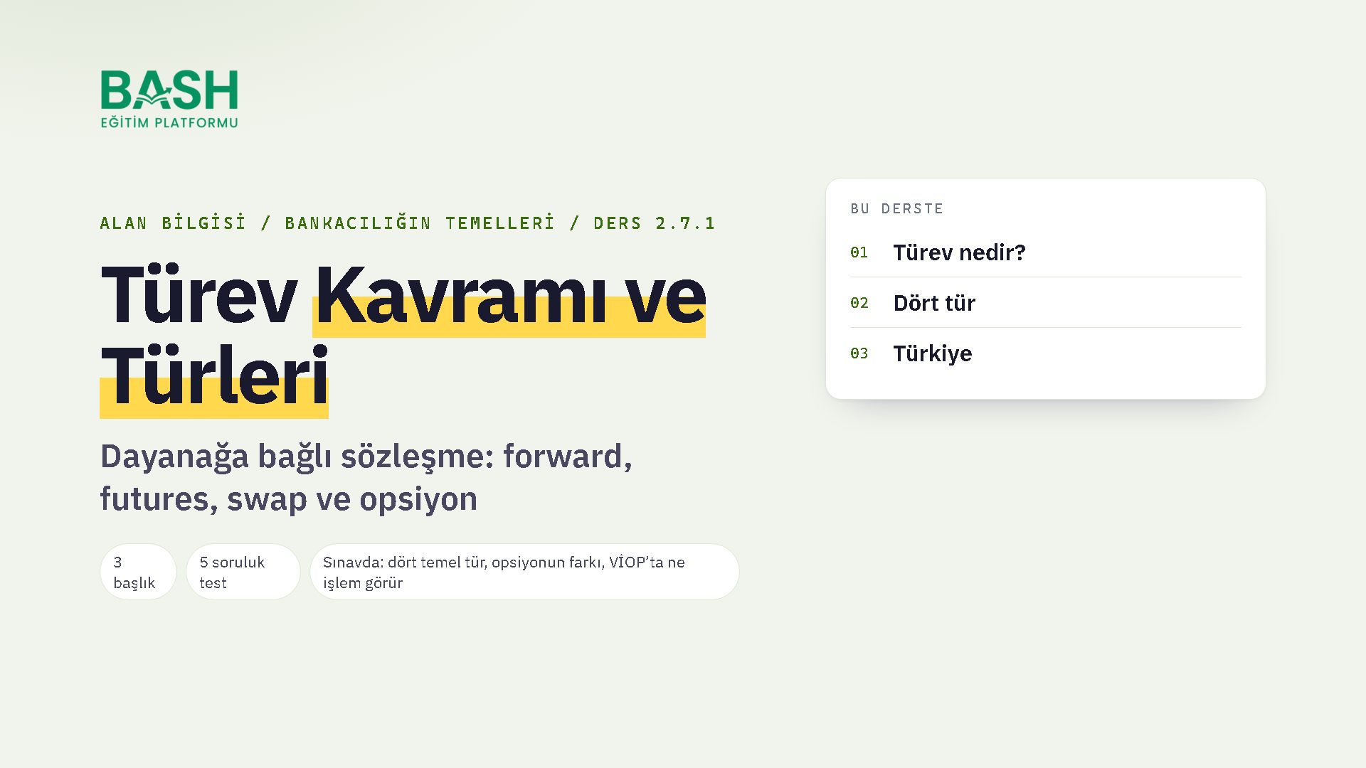Türev Kavramı ve Türleri ders videosu kapağı