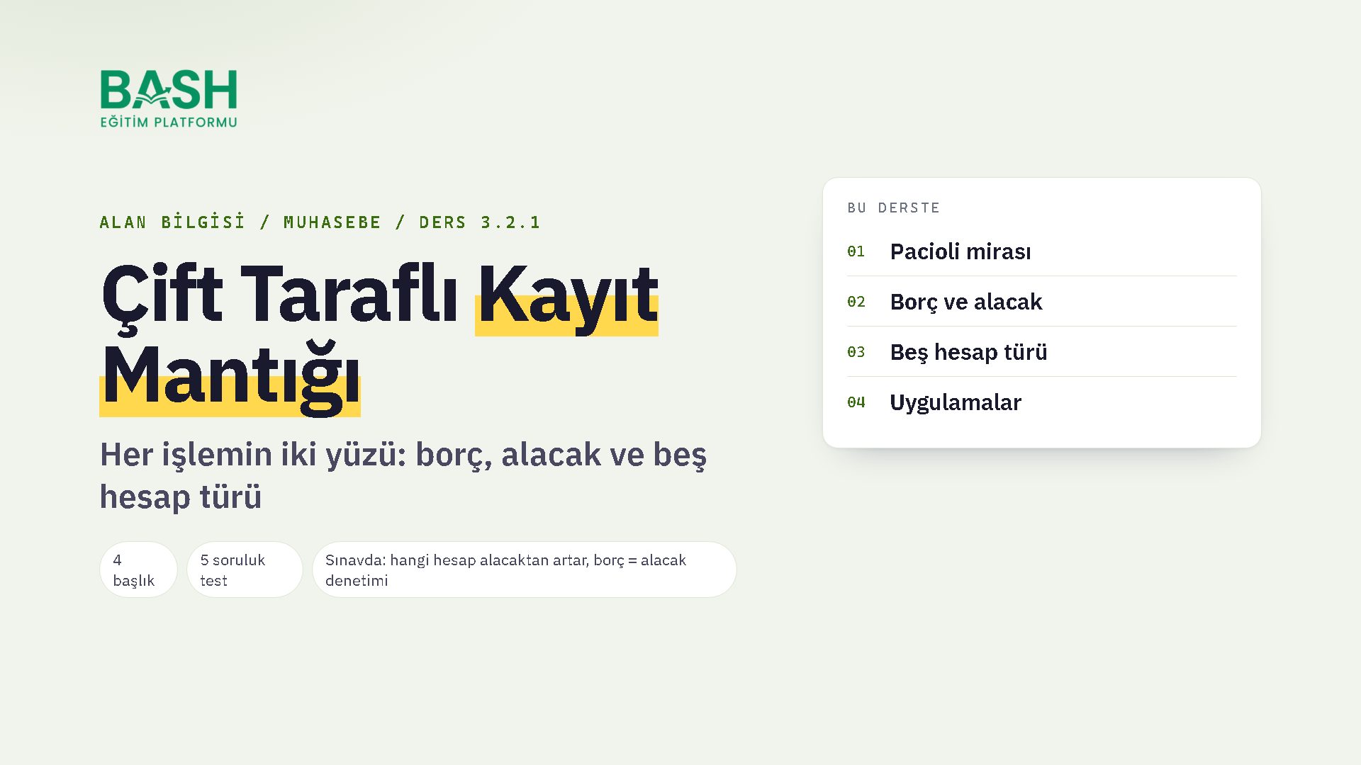 Çift Taraflı Kayıt Mantığı ders videosu kapağı