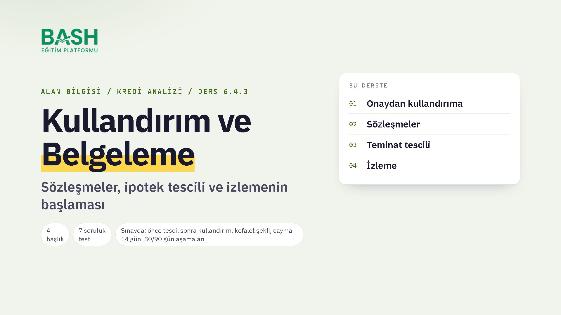 Kullandırım & Belgeleme ders videosu kapağı